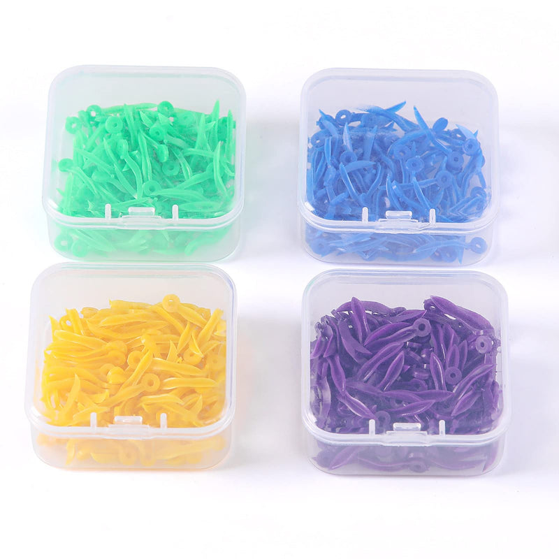 [Australia - AusPower] - Windplus Dental Wedges, 400pcs Dental Plastic Wedge Disposable Fixing Wedge with Hole, Dental Sectional Matrix Wedges, Dental Add-on Wedges, Teeth Interproximal Wedges. (Yellow M) Yellow M 
