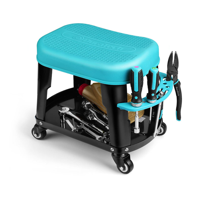 [Australia - AusPower] - DURATECH Rolling Mechanic Stool and Magnetic Tape Measure 