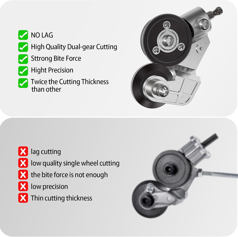 [Australia - AusPower] - Innovative Electric Drill Plate Cutter - Versatile Metal Shears Attachment for Effortless Cutting of Various Metals - High Precision, High Efficiency, Where Professionalism Meets Innovation 