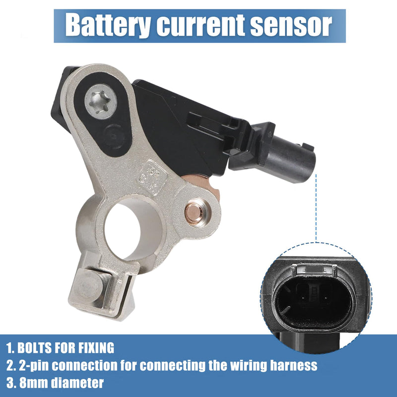 Battery Current Sensor 4692269AI Compatible with Dodge Journey Charger Challenger Chrysler 200 300 Jeep Wrangler Cherokee Ram 1500 2500 3500 Battery Temperature Voltage Sensor Replaces# 4692269AG