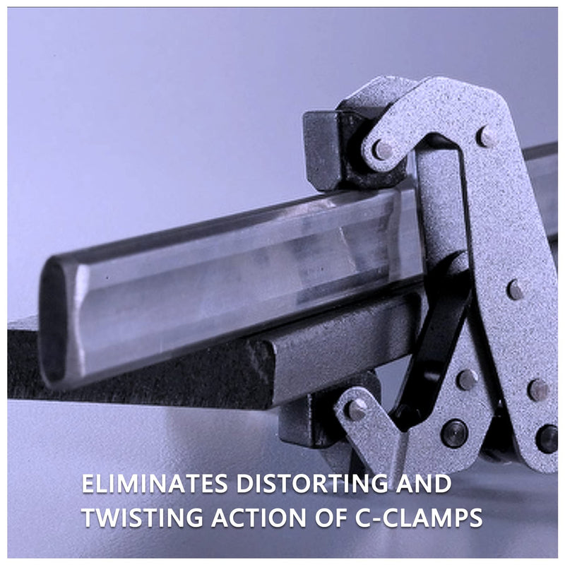 [Australia - AusPower] - 2 Pack Cantilever No-Twist Deep Throat T-Handle Multi-Purpose Lever Clamp, 1" 2 1" 