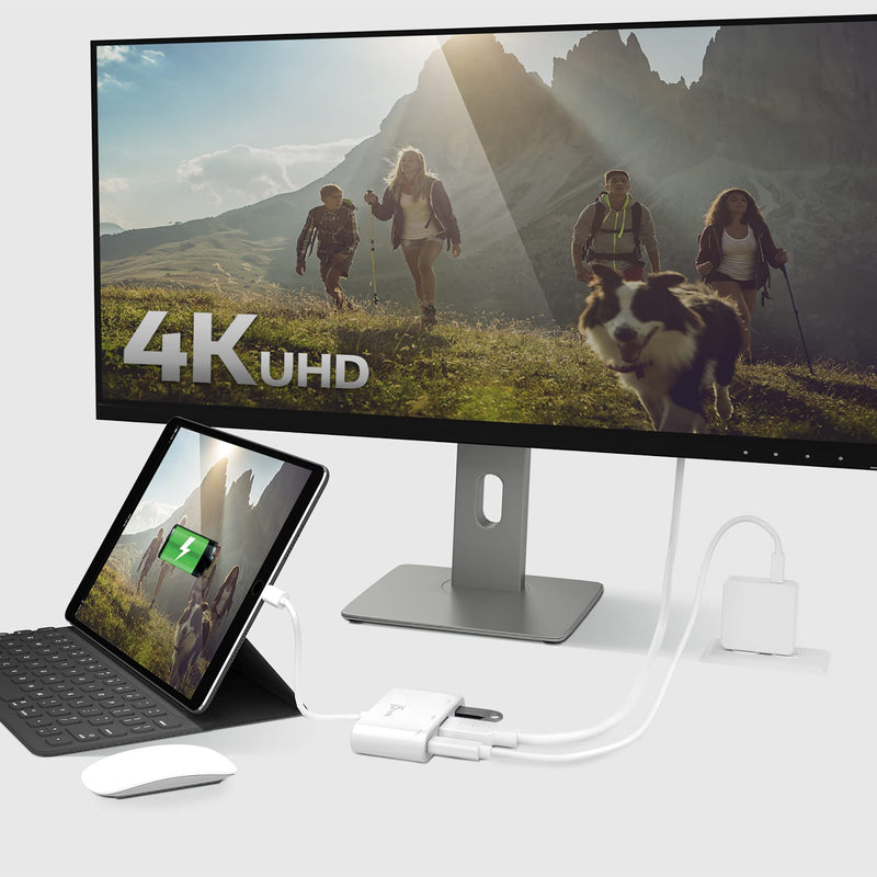 j5create USB Type-C to 4K HDMI and USB-A 3.0 with PD 100W Pass-Through Charging, for MacBook, Chromebook, iPad Pro or USB-C Laptop (JCA379)