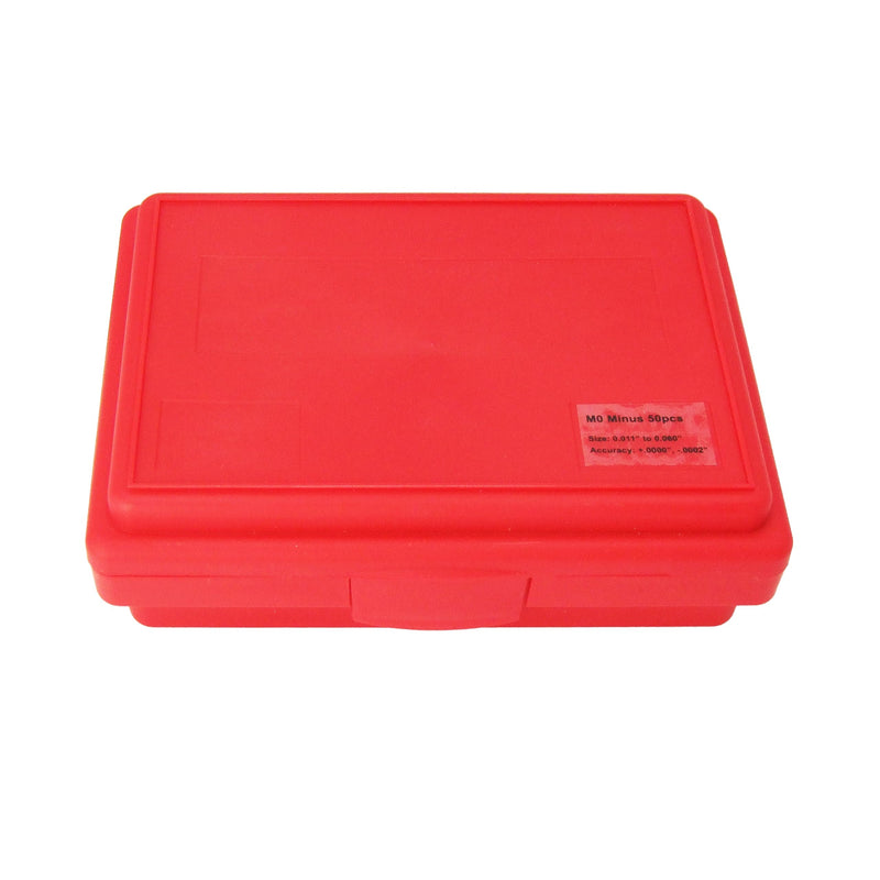 [Australia - AusPower] - HFS(R) Steel Pin Gage Set Minus M0 with Plastic Case for Carpenters and Home Improvement 0.011-0.060" 50pcs 50pcs(0.011-0.060")M0 