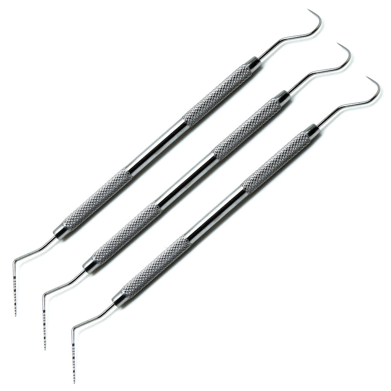 [Australia - AusPower] - 3× Dental Williams Explorer Probe UNC 15/23 Color Coded Marking Double Ended Instruments 
