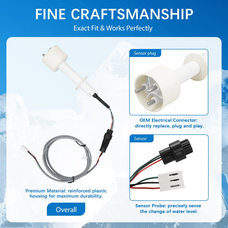 [Australia - AusPower] - 000016053 ice Water Level Sensor Probe kit with Harness,for Manitowoc Ice Maker Parts,Replacement for Manitowoc ice Machines Parts,Compatible with 000007052, 000007724, 000007099 