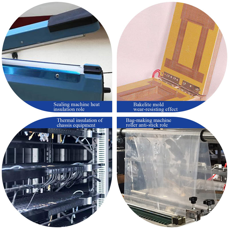 [Australia - AusPower] - PTFE Coated Fiberglass Teflon Tape High Temperature, Insulation PTFE Fabric Tape Adhesive Teflon Strips 0.18mm Thick for Weston Vacuum Sealer Machine (1.2in x 32.8Ft) 1.2in x 32.8Ft 