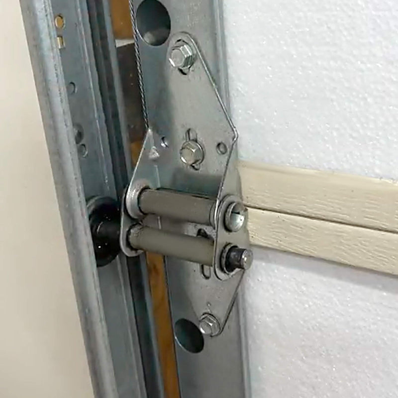 [Australia - AusPower] - 2 Packs Garage Door Hinges #2 with Galvanized Finish - Heavy Duty 14 Gauge Steel, Suitable for Residential/Light Commercial Garage Door Replacement 
