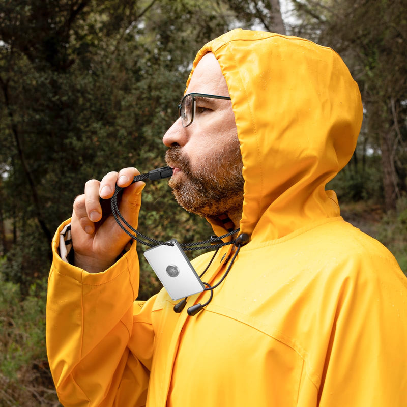 [Australia - AusPower] - Signal Mirror Survival Reflective Mirror, Limcox Survival Reflective Mirror Lanyard Compass Whistle Outdoor Emergency Rescue Reflective Signal Star Flash Tool PFD Rescue Mirror 2 Pack 