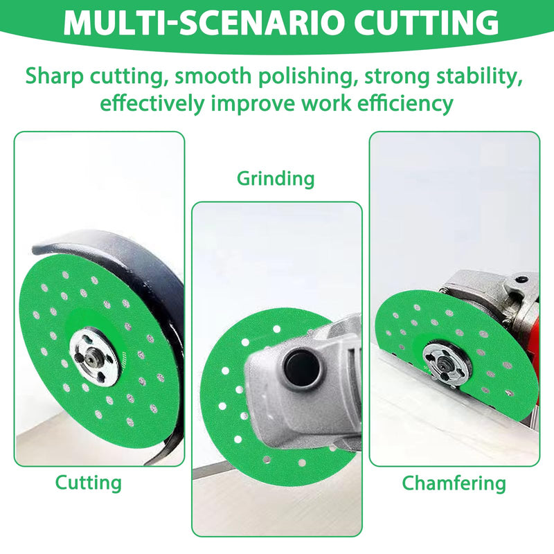[Australia - AusPower] - Pack of 6 Rock Plates Grinding Disc Rock Plate Cutting Disc Glass Cutting Disc Rock Plate Flat Grinding Disc Indestructible Disc for Grinders for Stone Ceramics Ceramic Tiles and Stones 