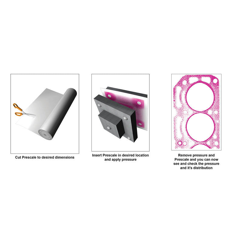 [Australia - AusPower] - Fujifilm Prescale Extreme Low (4LW) - Surface Pressure Mapping; Pressure Indicating Film; Tactile Sensor - Pressure Range 7.2-28 PSI; 10 in. x 12.2 in. Section - Best Practices Guide Included 
