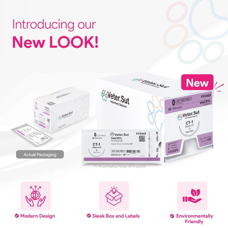 [Australia - AusPower] - VeterSut VetXANONE Absorbable Polydioxanone Surgical Suture USP Size 5-0, (C-3) 3/8 13mm Reverse Cutting Needle, 36 Inches (90 cm), 12 Count, Veterinary Use 