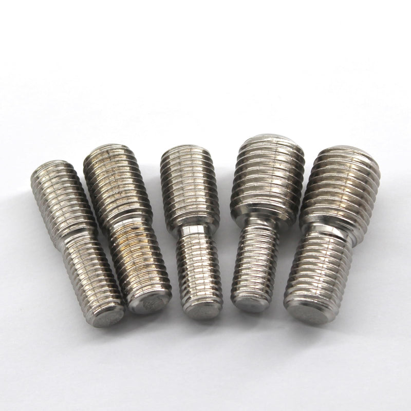 [Australia - AusPower] - (20 Pieces) M8x10 to M10x10 Double End Threaded Stud Screw Bolt Stainless Steel 304 Converter Reducing Bolt Adapter Conversion Screw 