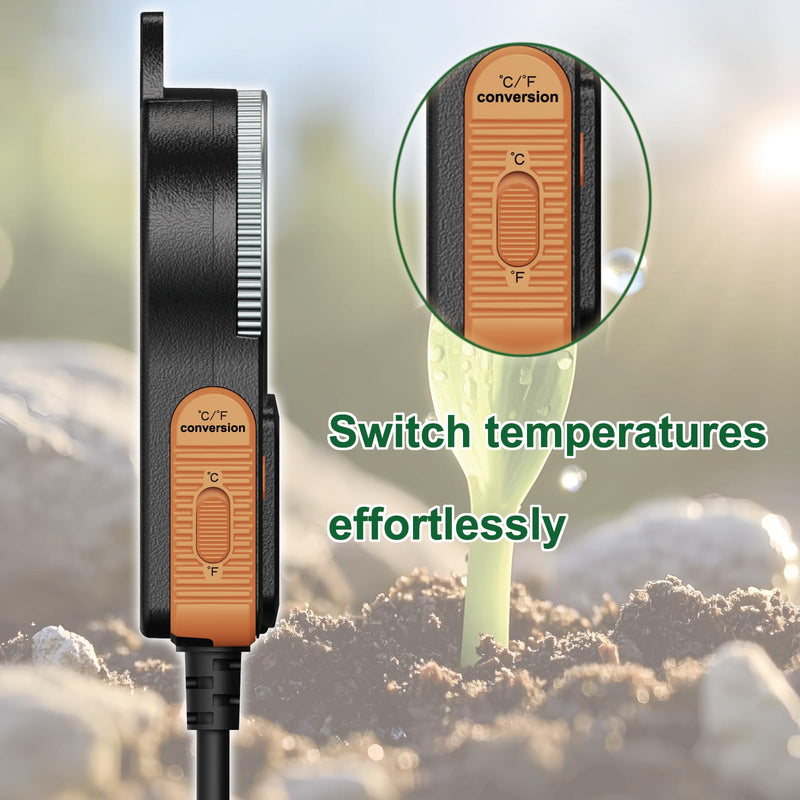 [Australia - AusPower] - Temperature Controller can be Used for aquaculture, Plant mat Heating, Reptile Thermostat, with Load line Over-Temperature Protection and Dual Sensor auto-Safety Calibration MS-60A 