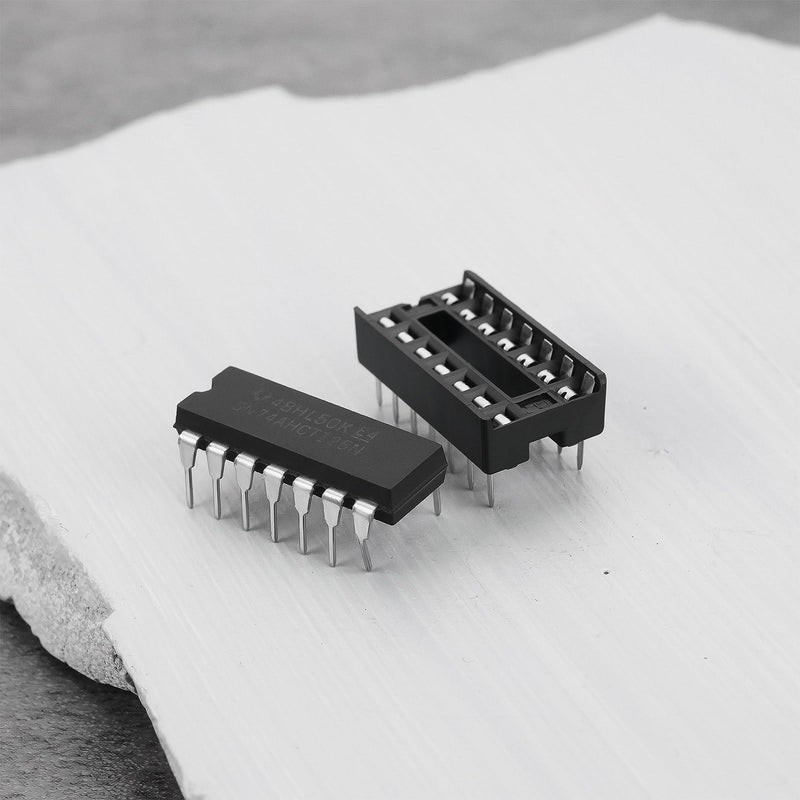 5 Sets SN74AHCT125N Quad-Bus Buffer Chips with Three States and Sockets for Buffering Digital Circuits