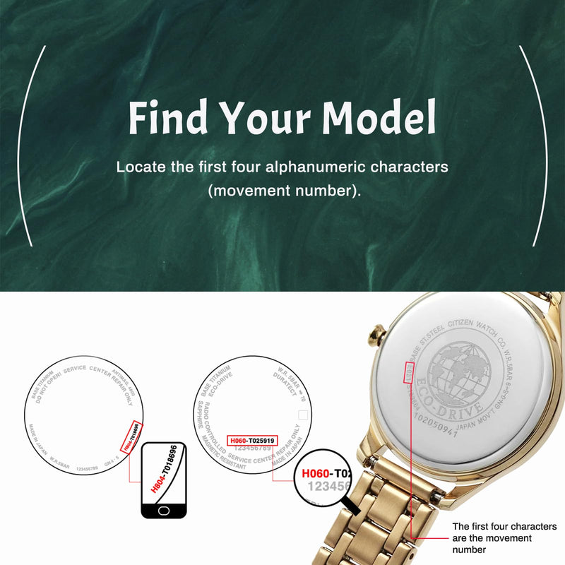 Replacement for Model 295-76/295-7600 | Manufactured in 2026 | Citizen Eco-Drive Sealed Capacitor