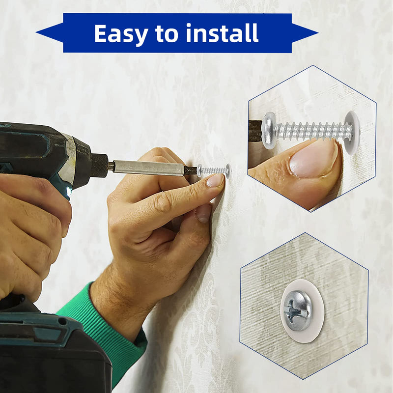 [Australia - AusPower] - 260 PCS Self Drilling Drywall Anchors, 3 Sizes Nylon Plastic Wall Anchors with Screws for Drywall, No Pre Drill Hole Preparation Required, 10x35mm, 13x42mm, 15x32mm 