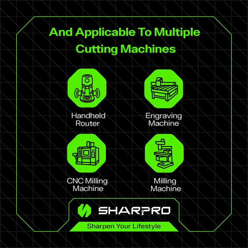 1/4 Router Bits 1/4 Shank, Spiral Downcut Router Bit, 1/4 Inch CNC Router Bits, Down Cut End Mills 1/4 Shank, Solid Carbide Endmills, Ideal for Wood Inlay, Grooving,2" CL,4" OVL 1/4"SHK - 2" CL - 1/4"DIA - 4" OVL