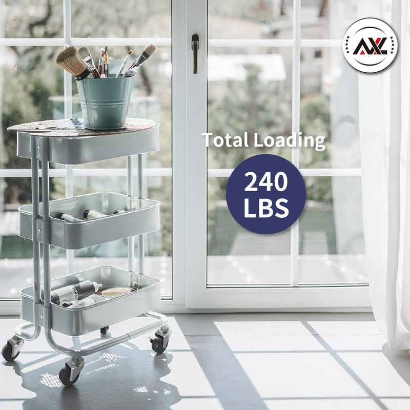 [Australia - AusPower] - AXL 5/16 Threaded Stem Casters, 2 Inch Caster Wheels, Stem Diameter 5/16", Stem Length 1 Inch, Replacement Wheels for Shelves, Trolley, Furniture (Pack of 4, 2 with Brake & 2 without) 5/16x25mm with 2 INCH CASTER 