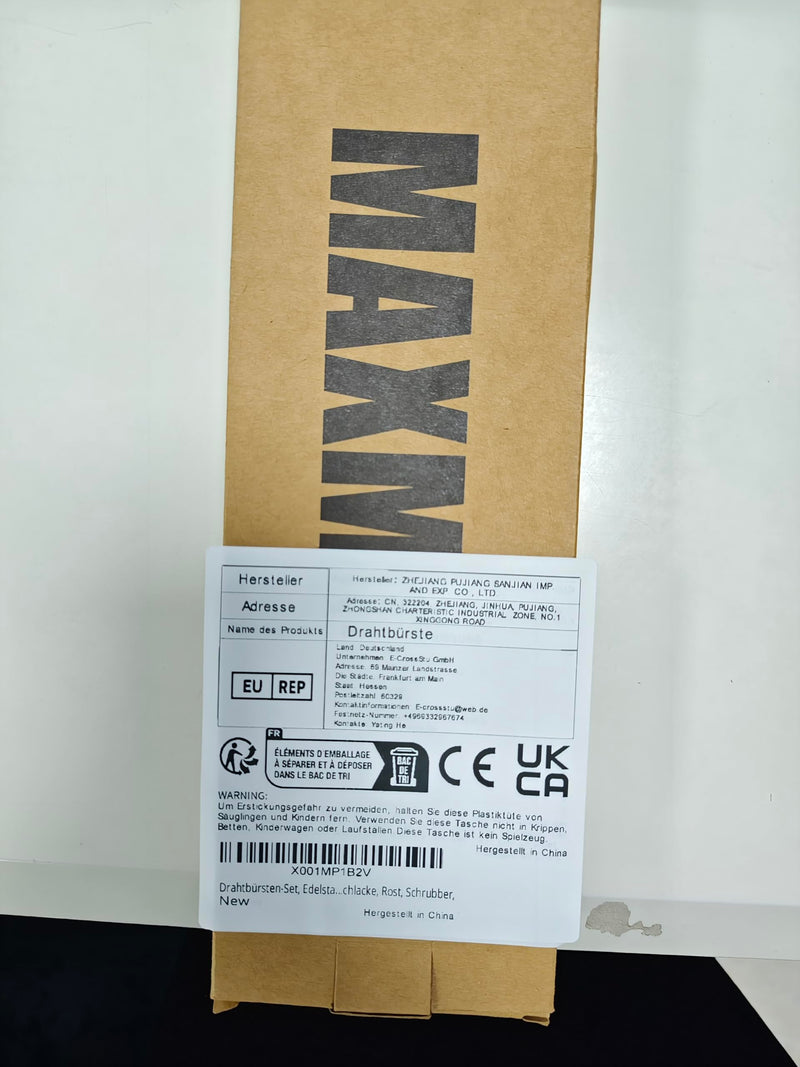 [Australia - AusPower] - MAXMAN Wire Brush Set 2 PCS, Stainless Steel Wire 10 Inch with Plastic Handle Descaling Welding Dust Bending Hand Tool, Teel Brush Rust Remover for Metal, Cleaning Welding Slag Rust Scrubber Brushes Stainless Steel Bristles 