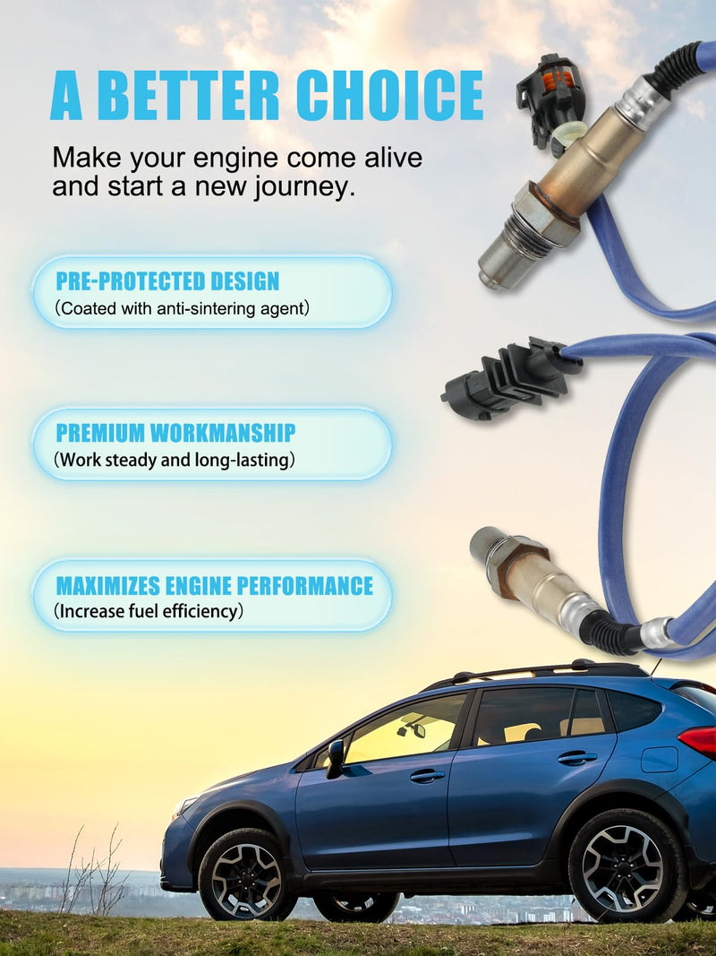 TAUTOY 2PCS 234-4529 234-4528 O2 Oxygen Sensor Upstream and Downstream (1.4L L4) for Chevy Cruze 2011-2015, Sonic 2012-2020, Trax 2013-2021, for Buick Encore 2013-2021