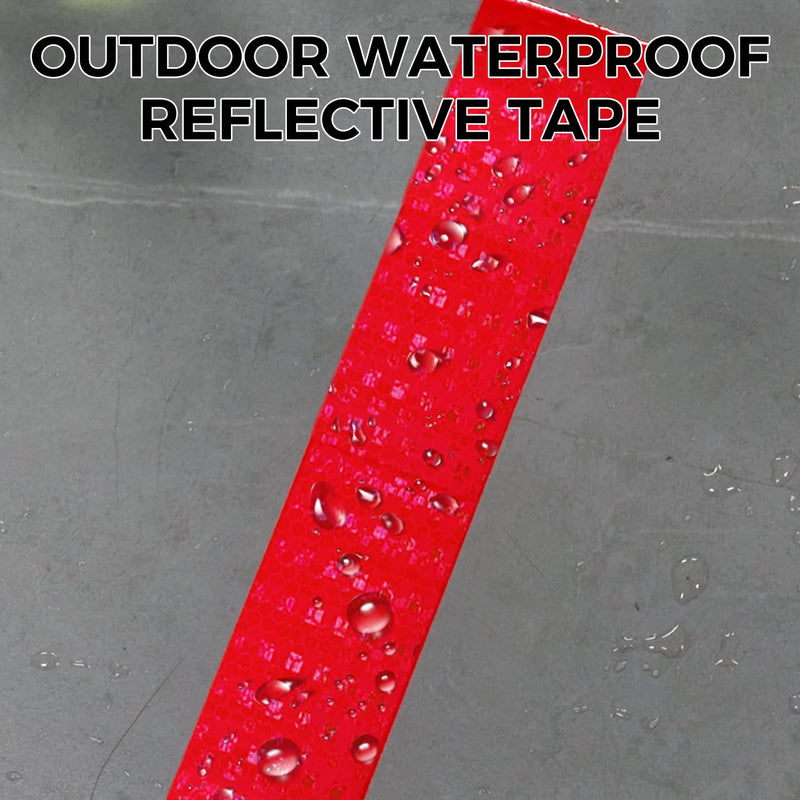 SWRT 2 Inch X 30 FT Reflective Tape Outdoor Waterproof DOT-C2 Fade Resistant Red Reflective Tape Strong Adhesive Safety Warning Tape Reflector Conspicuity Tape for Trailer Trucks Bikes 2IN x 30FT