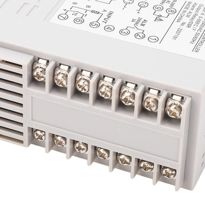 [Australia - AusPower] - PID Temperature Controller Kit, High Voltage 100ACV to 240ACV Digital Display Universal Thermostat with SSR Solid State Relay, Support K, J, E, N Thermocouple (48 X 96mm) 48 X 96mm 