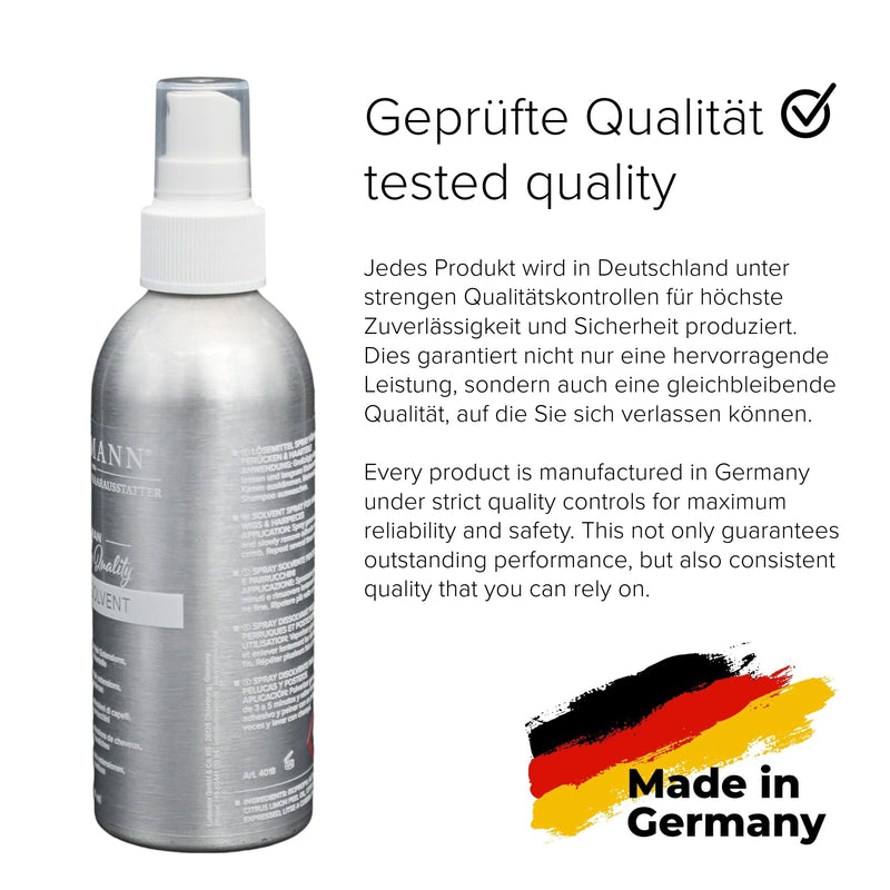 Citrus Solvent Remover - Glue Remover & Adhesive Remover for Hair System, Toupee, Hair Extensions, Wigs & Hairpieces - Made in Germany, Dermatologically Tested (200 ml (Pack of 1) 200 ml (pack of 1)