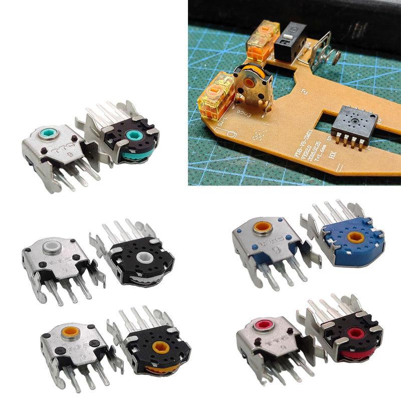 [Australia - AusPower] - Original TTC 9mm Silver Gold Green Redness Cores Mouse Encoders Wheel Decoders Mouse Switches for G403 G603 G703 Mouse 
