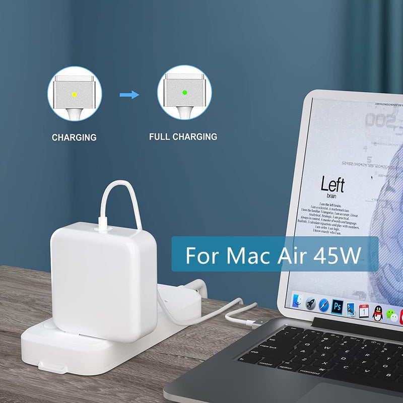 [Australia - AusPower] - Mac Book air Charger,Replacement for Mac Book Air AC 45W Power T-Tip Shape Connector Power Adapter,Charger for Mac Book Air 11 inch and 13 inch（Applicable to 2012-2017） 