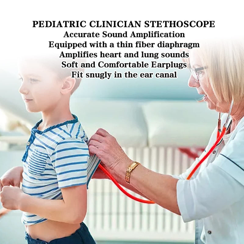[Australia - AusPower] - Kids Pediatric Clinician Stethoscope with Cartoon Animals Pattern, Accurate Sound Amplification, Soft and Comfortable Earplugs, Adjustable Earpiece, 5 Animal Shaped Heads Included 