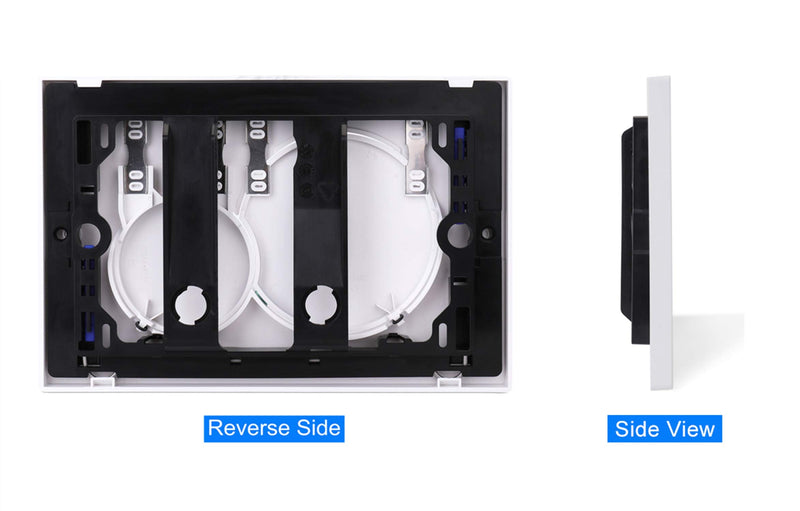 Dual-Flush Actuator Plate for Concealed Cisterns Alpine White Compatible With 115.770.11.5 Sigma01 Wall Mount Toilets Series