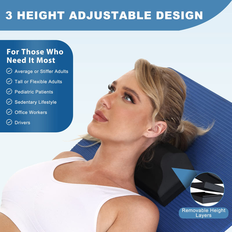 [Australia - AusPower] - Neck Stretcher Chiropractic Pillows for Neck Pain Relief, Cervical Traction Device for Cervical Spine Alignment. Neck and Shoulder Relaxer. (without cloth cover) without cloth cover 