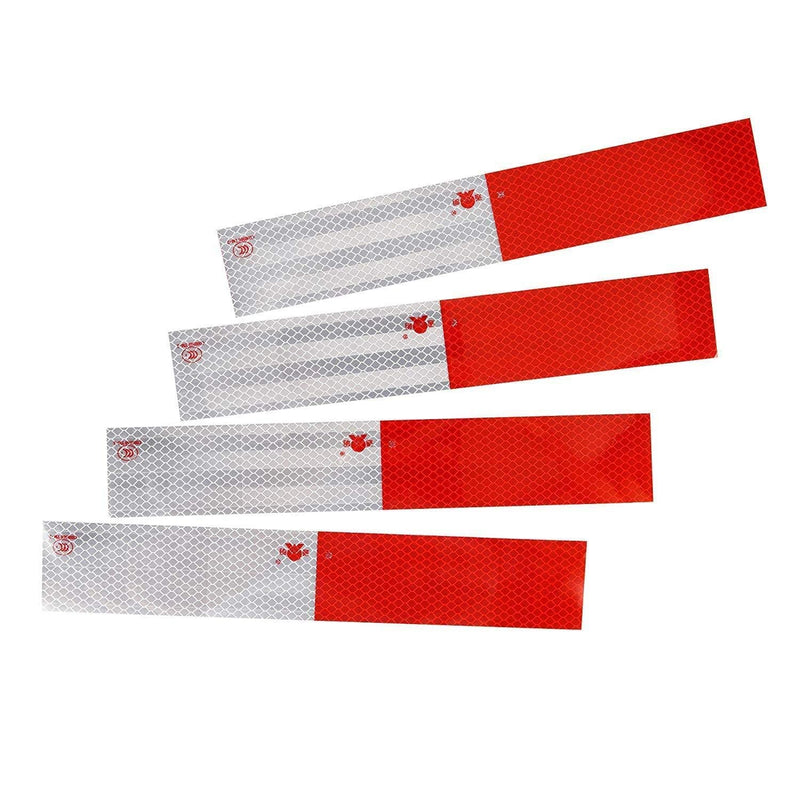 Reflective Tape 2" X 150 Feet Red/White High Intensity Safety Caution Warning Grade Self-Adhesive Waterproof Conspicuous Trailer Reflector - for Cars,Trucks,Trailers,Boats,Signs,Helmet,Mailbox