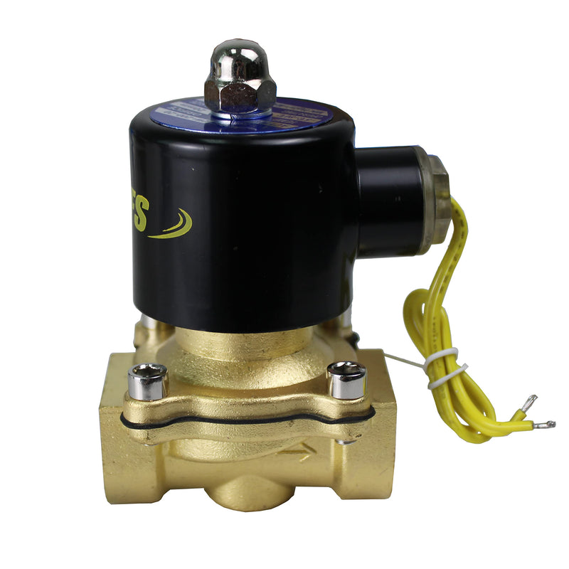 [Australia - AusPower] - HFS(R) Normally Closed Electric Solenoid Valve for Water Air Gas (110V AC 3/4IN NPT) 110V AC 3/4IN NPT 
