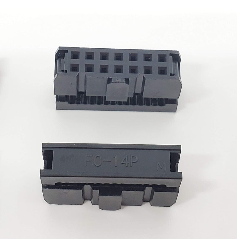[Australia - AusPower] - Pc Accessories - ConnectorsPro 50-Pack 2X7 14P FC 2.54mm 0.1" Pitch Dual Row IDC Sockets for Flat Ribbon Cable, 14 Pins Female Connectors 
