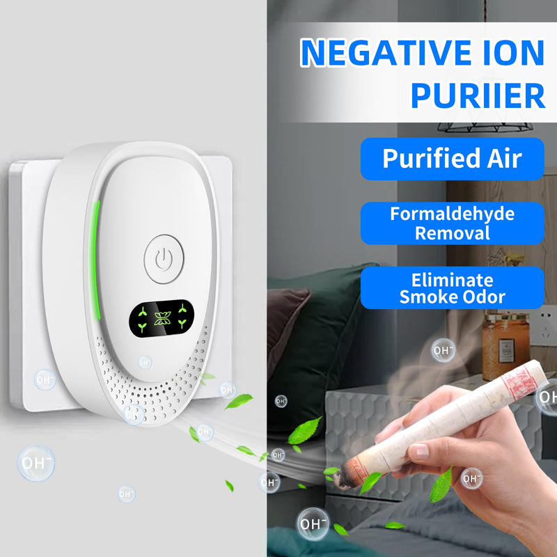 [Australia - AusPower] - 2026 Upgraded Air Ionizers for Dust Mites Smoke Pet Odor Plug in Air Purifiers for Home Silent Ionizer Air Cleaners & Room Deodorizer Plug in,Dust Mite Killer for Bedroom,Office,Kitchen,8 Pack 8 