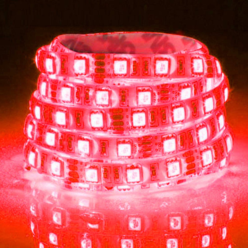 Seaponer Pontoon Boat Light, Marine Led Light Strip for Duck Jon Bass Boat Sailboat Kayak Flex Lighting for Boat Deck Light Accent Light Courtesy Interior Lights Fishing Night, Red, 12v 5m (16.4ft)