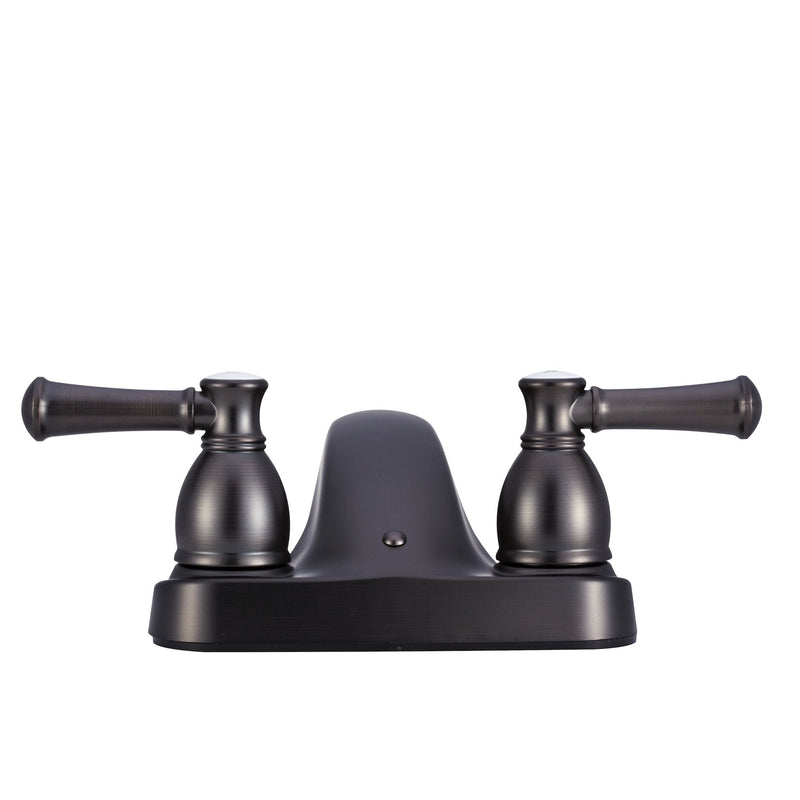 Dura Faucet DF-PL700L-VB RV Two Handle Bathroom Faucet (Venetian Bronze) | RV two handle bathroom sink faucet for campers, trailers, and motorhomes. Classic Hot/Cold Levers Venetian Bronze