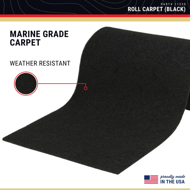 CE Smith - Trailer Roll Carpet - Boat & Trailer Accessories & Replacement Part 11" x 12' Black