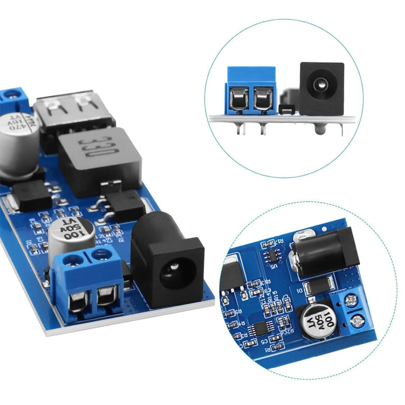 4pcs 24V/12V to 5V 5A Step Down Converter DC Buck Converter Module | Power supply, voltage regulator adjustable buck converter, stabilised power supply for electronics projects