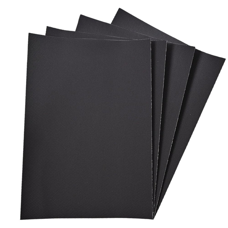 Large Rubber Non-Slip Grip Tape 8.2 x 11.8inches Waterproof Adhesive Anti-Slip Tape for Handles, Furniture, Bathtubs, Frames, Gaming Devices, and Other Indoor/Outdoor Uses (Black, 4-Piece Set)