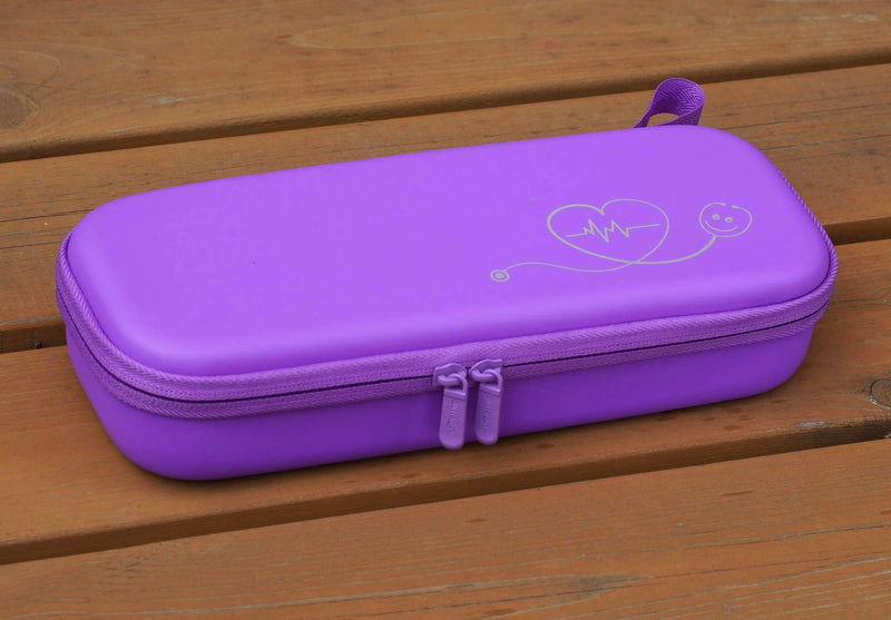 [Australia - AusPower] - ButterFox Premium Stethoscope Case with Divider and ID Slot for 3M Littmann Classic III, Cardiology IV Diagnostic and More Stethoscopes with Pocket for Nurse Accessories (Purple) Purple 