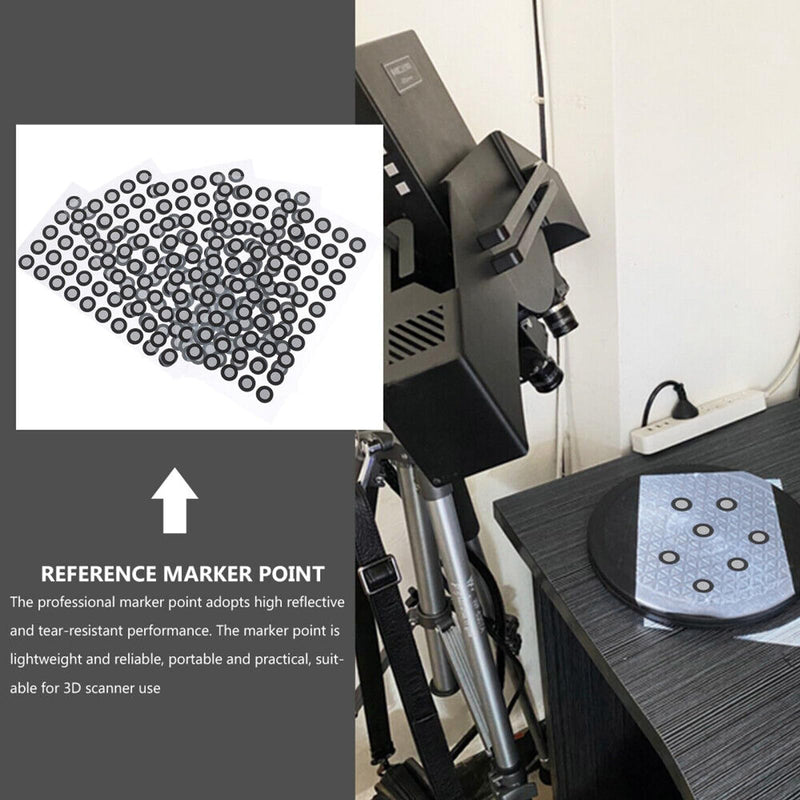 [Australia - AusPower] - 3D Scanning dots,Scanning Markers,Tracking dots for 3D Scanning,High Reflective 3D Scanner dots,Diffuse Reflection Markers Easily Compatible with Einscan Creality Revopoint 3D Scanner (300) 300 