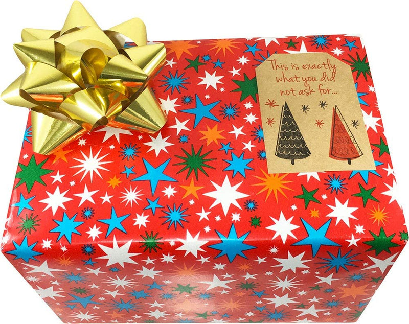 Natural Kraft Sarcastic Funny Gift Tags Holiday Present Stickers 2 x 3 Inch 100 Total Labels