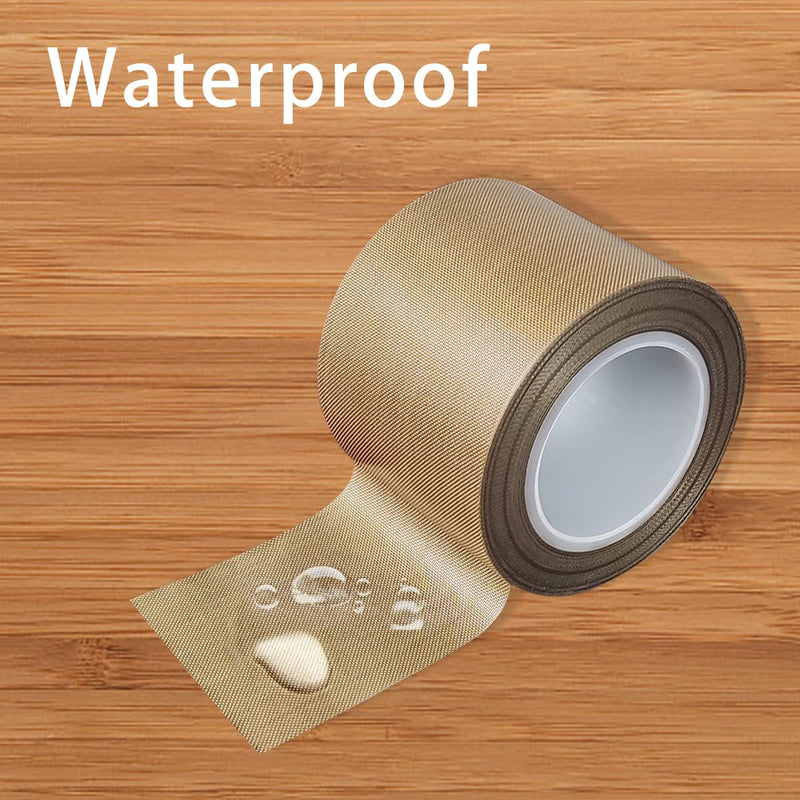 PTFE Telfon Tape high Temperature Tape Welding Sealing Tape for Vacuum Sealer Machine(Brown, 50mm x 11yards(33feet) x 0.18mm)