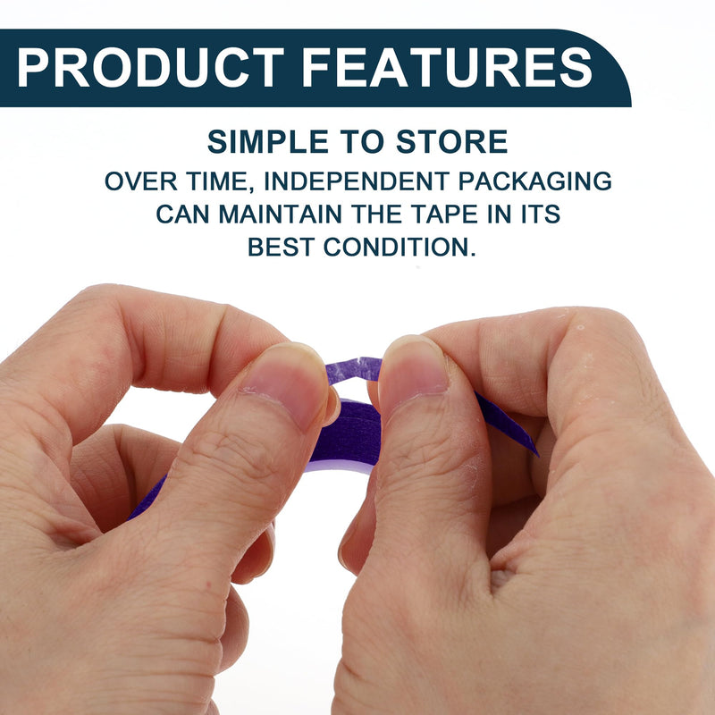 Painters Tape Medium Tack Easy Removal Masking Master Tape Purple 1 Pc 2500 x 0.40 x 0.01cm / 27.34 Yards x 0.16 Inches x 140um