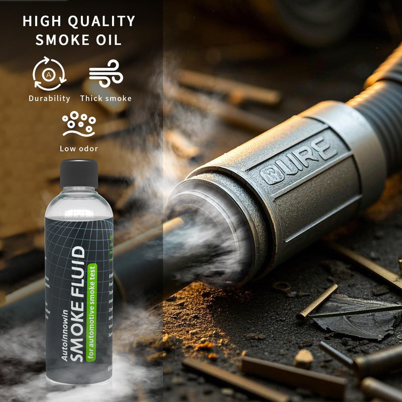 [Australia - AusPower] - Smoke Fluid Solution - 8oz Automotive Smoke Machine Liquid for Evap Vacuum Smoke Diagnostic Tester, Fuel Leak Detectors 