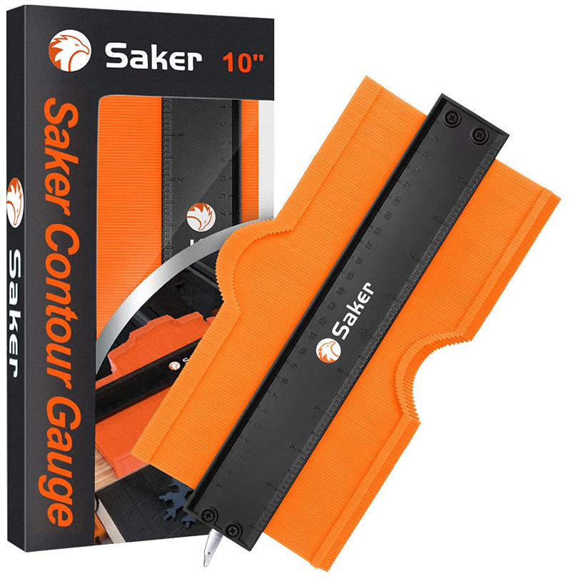 [Australia - AusPower] - Saker Miter Saw Protractor&Saker Contour Gauge (10 Inch Lock) Profile Tool 