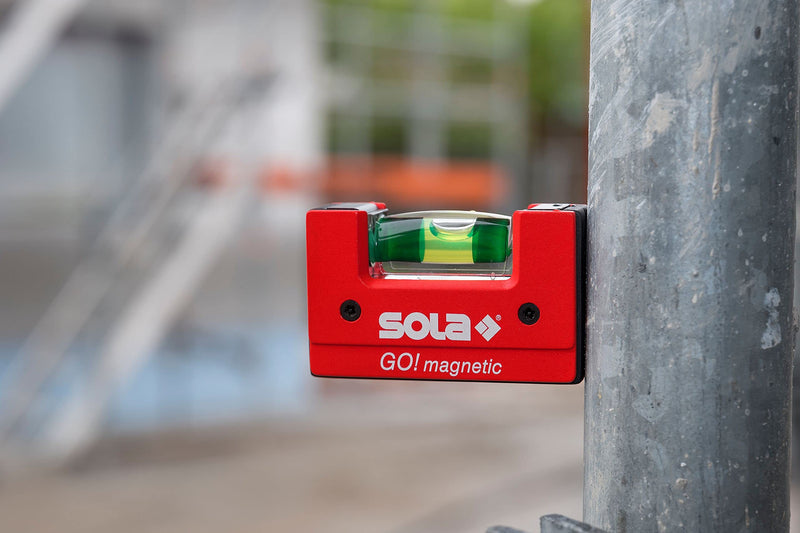 SOLA GOMAGNETIC - Nivel de burbuja compacto GO! Magnetic