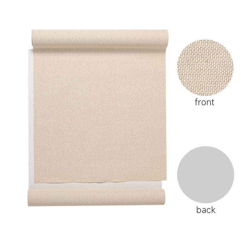 [Australia - AusPower] - Book Cloth, Natural Linen Surface and Paper Backed, Easy to Use, Strong, 17x29”, for Book Binding, Oatmeal 